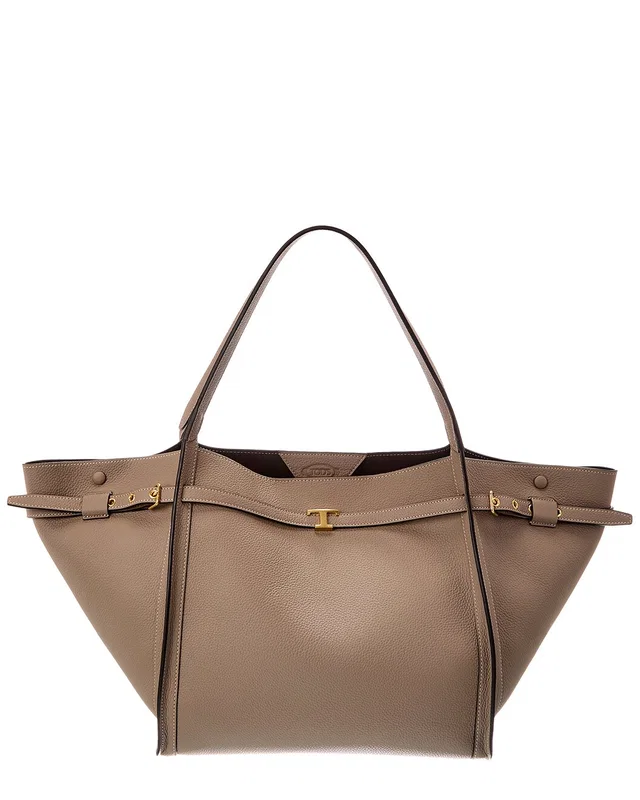 TOD's Logo Medium Leather Tote, image 1 of 1 from Gilt