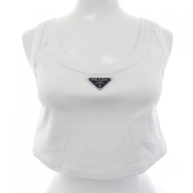 Prada Triangle Logo Tank Top from The Reluxe