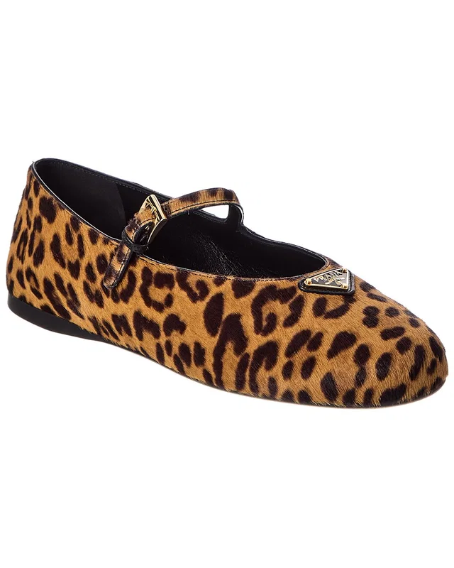 Prada Haircalf Ballerina Flat, image 1 of 1 from Gilt