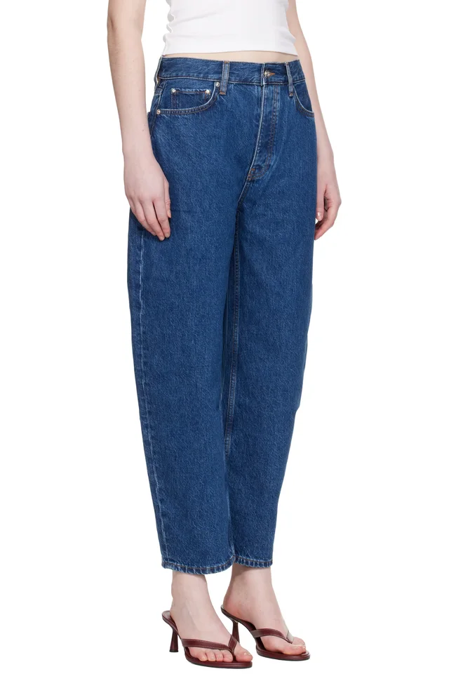 ANINE BING Blue Fritz Jeans, photo 2 of 4 from SSENSE