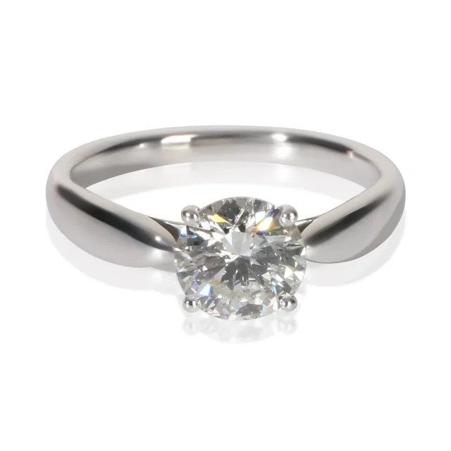 Tiffany & Co. 0.96 Ct Round Brilliant Diamond Harmony Engagement Ring 950 from HEWI