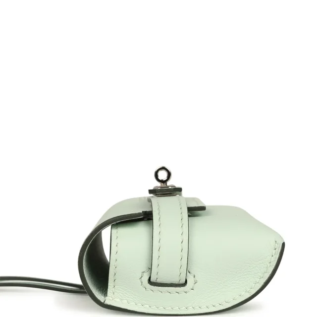 Hermès Kelly Festival Bag Charm Vert Peppermint Swift Palladium Hardware in Green Swift leather from Madison Avenue Couture, photo 3 of 8
