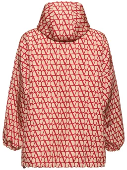 Valentino Hooded jacket with zip closure in 100% Silk, photo 5 of 5 from LUISAVIAROMA