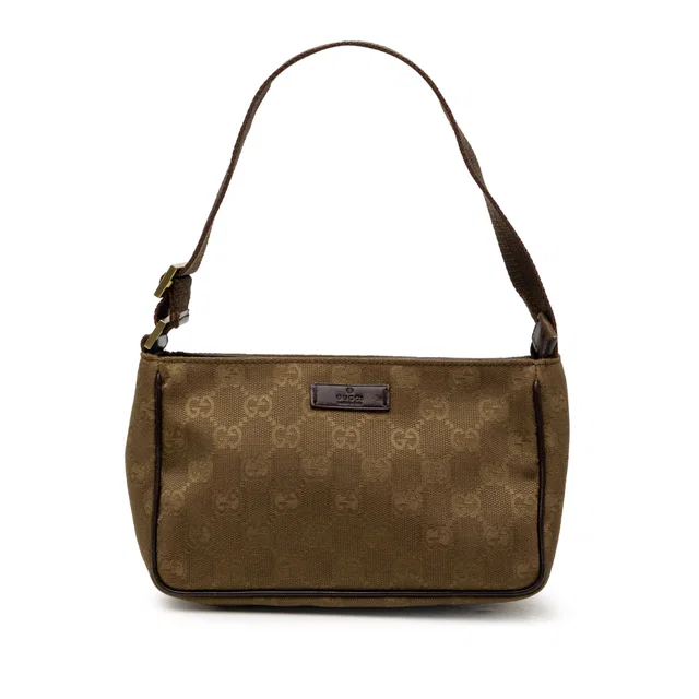 Brown Gucci GG Canvas Handbag in Brown Canvas from Designer Revival