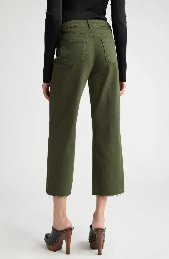 L'AGENCE Wanda High Waist Crop Wide Leg Jeans, photo 10 of 12 from Nordstrom Rack