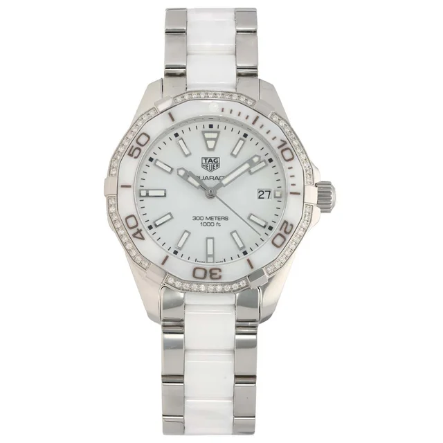 TAG Heuer Aquaracer WAY131H 33mm Stainless Steel Watch in Ceramic from H&T