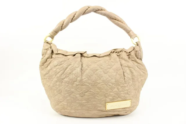 Louis Vuitton Beige Ecru Monogram Leather Olympe Croissant Hobo in Beige Leather from Bagriculture