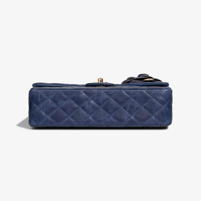 Chanel Timeless Camellia Medium Crinkled Calf Blue in Blue Calfskin from SACLÀB, photo 7 of 10