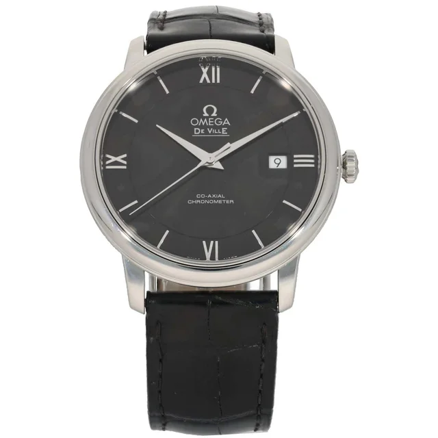 Omega De Ville Prestige 424.13.40.20.01.001 39.5mm Stainless Steel Watch in Leather from H&T