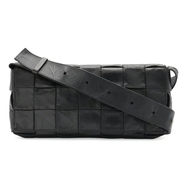 Bottega Veneta The Stretch Cassette Leather Shoulder Bag in Leather from LuxUness