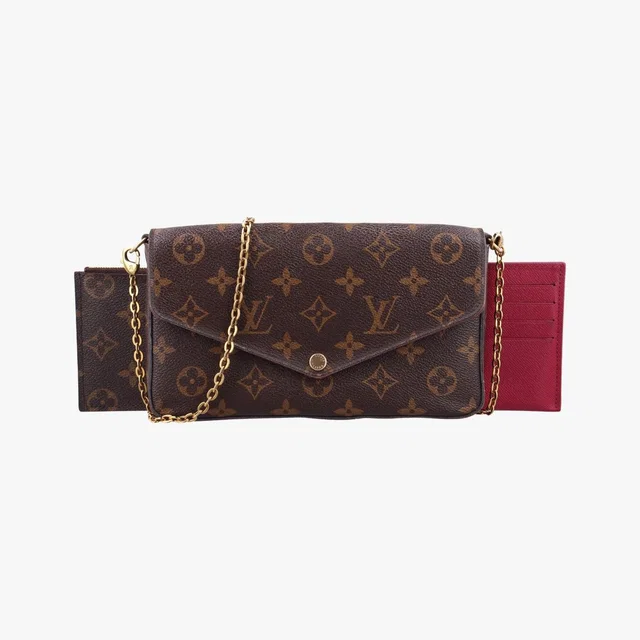 Louis Vuitton Pochette Felicie Monogram Brown Canvas in Brown Canvas from The Reluxe