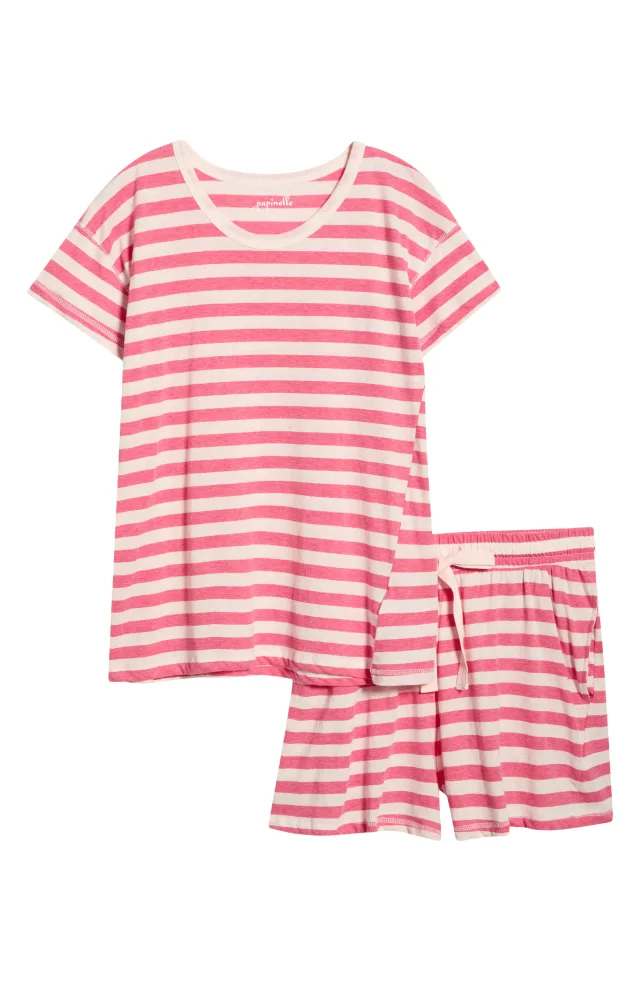 Papinelle Jada Organic Cotton Short Pajamas in Pink, photo 6 of 6 from Nordstrom Rack