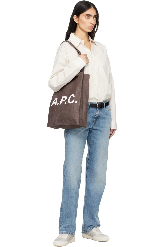 A.P.C. Brown Lou Tote, photo 4 of 4 from SSENSE
