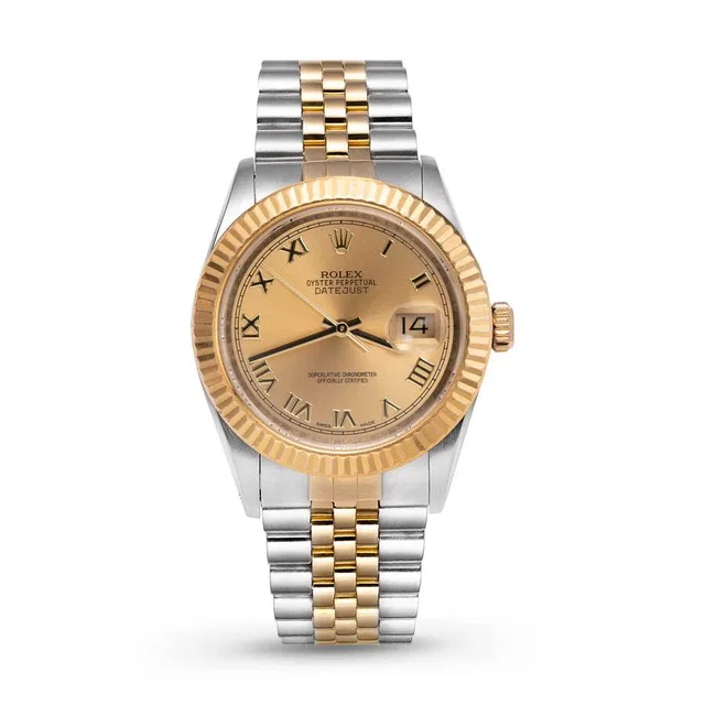 Rolex Datejust Automatic Chronometer Champagne Dial Unisex Watch 116233 CRJ in neutral|yellow|white|silver|gold|gray from Jomashop.com