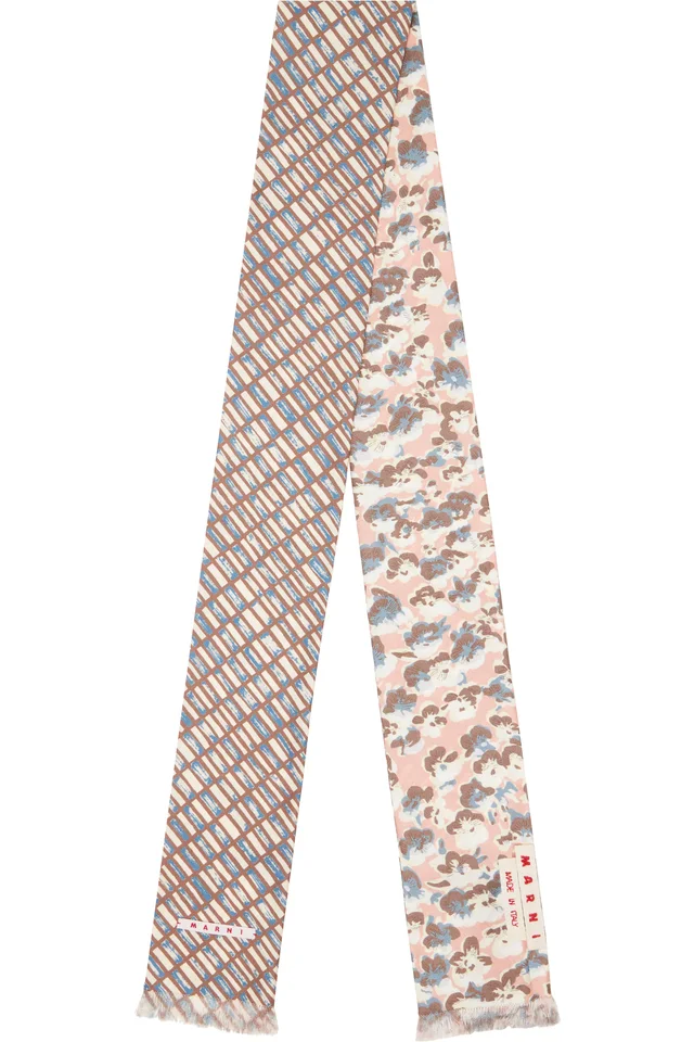 Multicolor Contrast Prints Scarf, image 1 of 1 from SSENSE