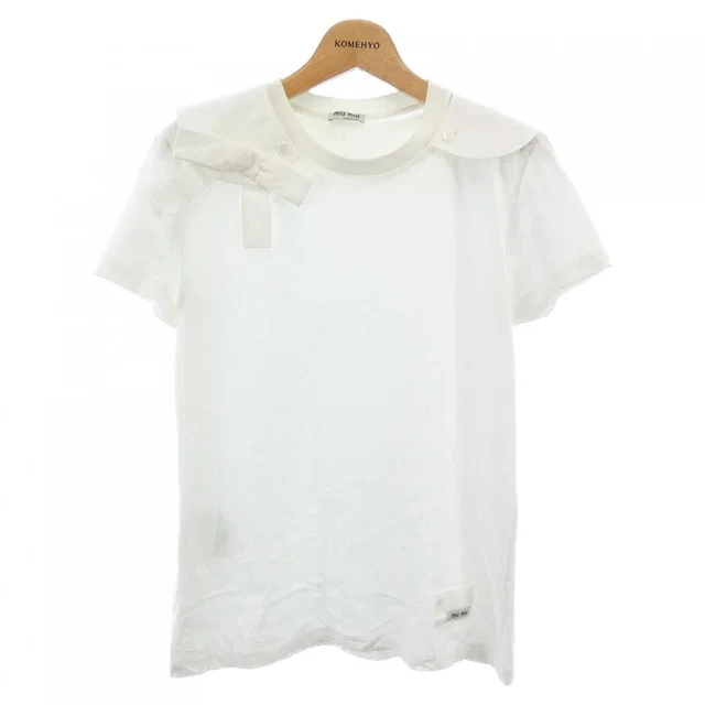 Miu Miu T-Shirt White in White from The Reluxe