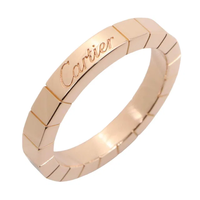 Cartier Lanieres Au750 Pink Gold Ring Size 51 in Pink from LuxUness