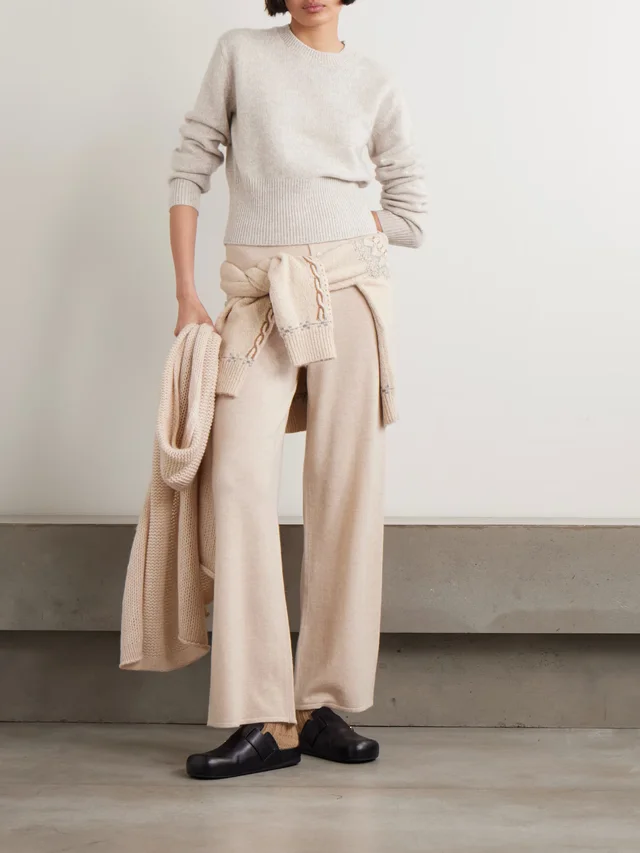 GUEST IN RESIDENCE Alina cashmere and silk-blend sweater in Beige, photo 2 of 2 from NET-A-PORTER (Canada)