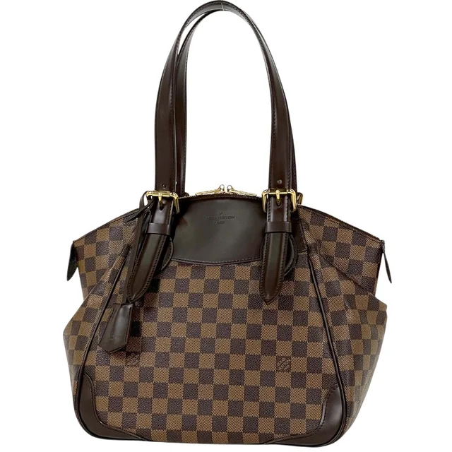 Louis Vuitton Verona MM Tote Shoulder Bag Damier Brown in Brown Leather from The Reluxe