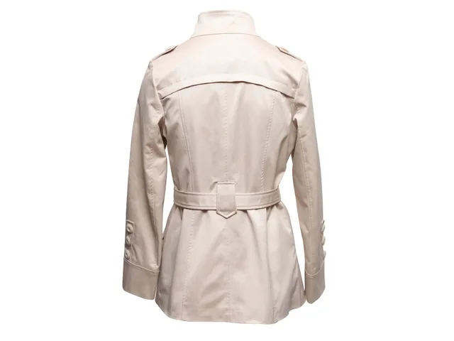 Cream Max Mara Wool-Blend Double-Breasted Coat Size US M in White Wool from Designer Revival, photo 2 of 2