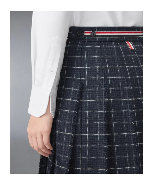 Thom Browne Windowpane Houndstooth RWB Stripe Skirt, photo 7 of 7 from SENSER