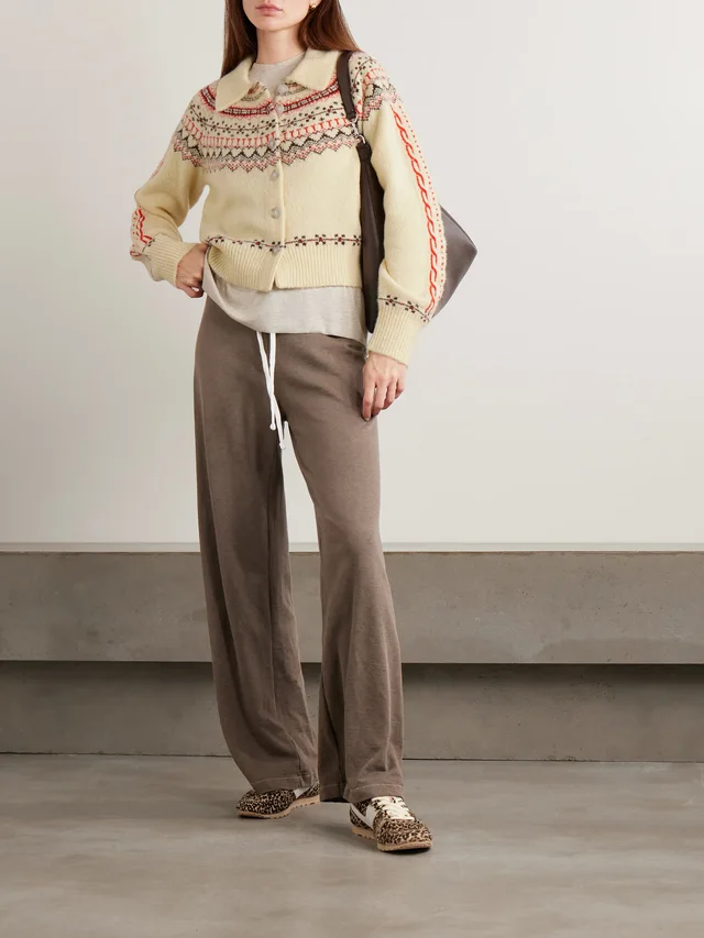 GUEST IN RESIDENCE Cloud Chalet Fair Isle wool and cashmere-blend cardigan in Yellow, photo 2 of 2 from NET-A-PORTER (Canada)