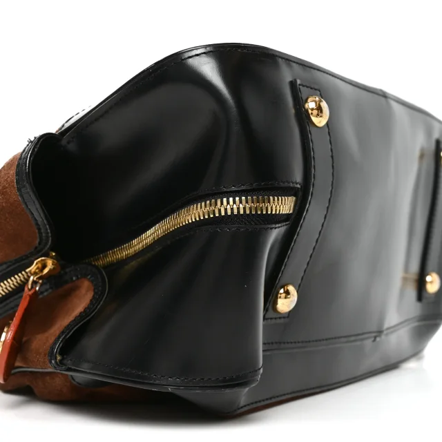 Louis Vuitton Stamped Alligator Embossed Havane Bowler PM Brun in Suede from FASHIONPHILE, photo 8 of 9