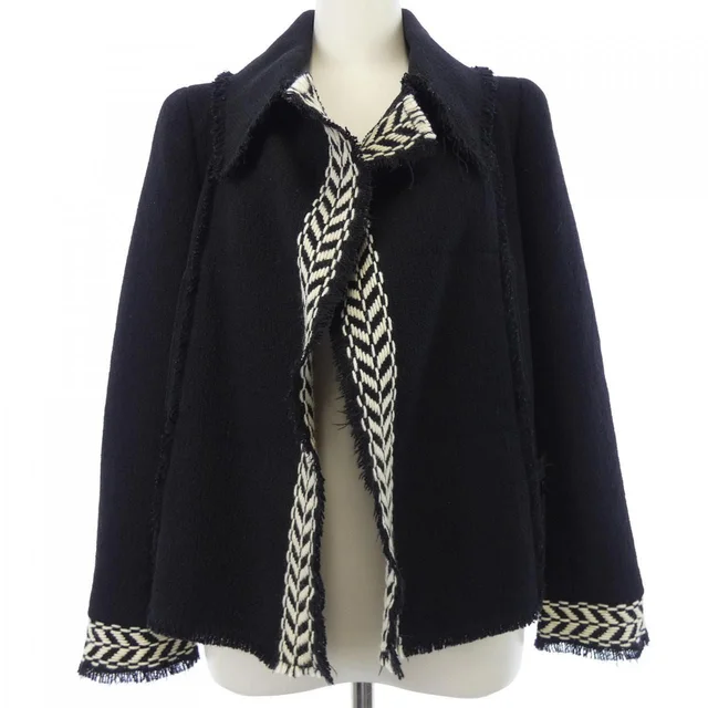 Chanel 04A Vintage Jacket Black in Black from The Reluxe