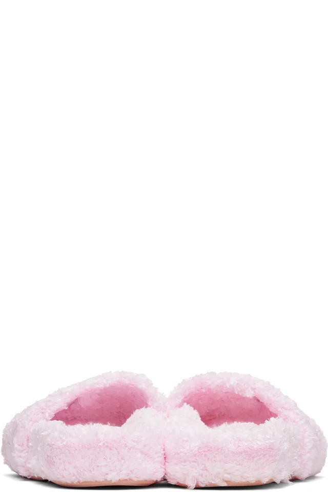 MM6 Maison Margiela Pink Spugna Vichy Sandals, photo 2 of 5 from SSENSE