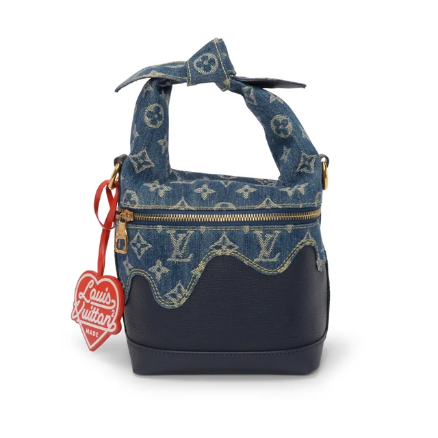 Louis Vuitton Monogram Denim Drip Japanese Cruiser Bag in Blue Denim from Blue Spinach