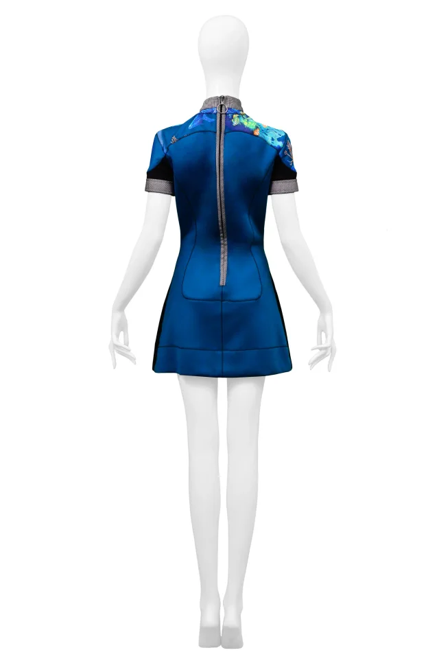 Balenciaga Neoprene Scuba Dress 2003 in Woven leather from Resurrection Vintage, photo 2 of 7