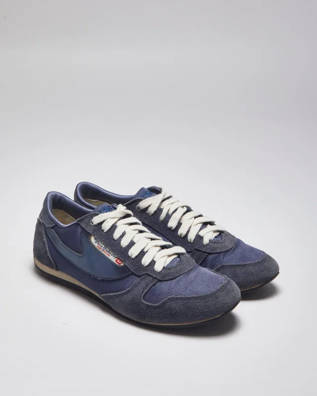 Diesel Blue Trainers - UK 4 in Blue from Rokit Vintage