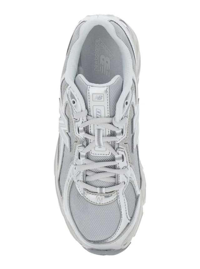NEW BALANCE '740' silver Colored Sneakers with Metallic Details and logo patch on the side in tech fabric unisex in 100% Synthetic/Mesh, photo 7 of 8 from Gaudenzi Boutique