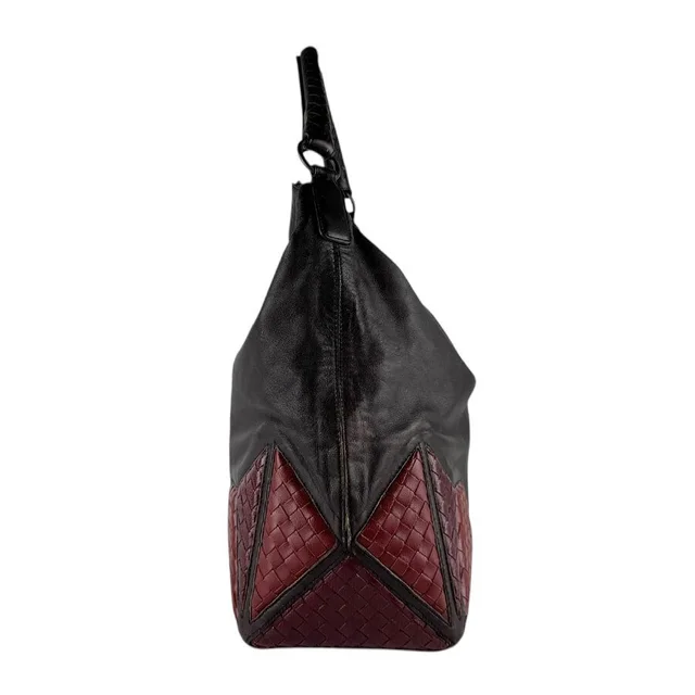 Bottega Veneta Bag Red Shoulder Brown Leather Dark Black in black|red Leather from Poshmark, photo 1 of 1