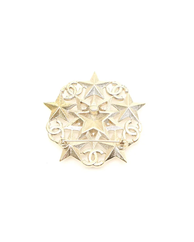 Chanel Coco Mark Star Rhinestone Brooch from A Retro Tale, photo 2 of 4