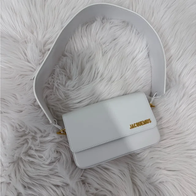 Jacquemus Ivory Le Porte Mini Crossbody Bag in gold|white Leather from Poshmark