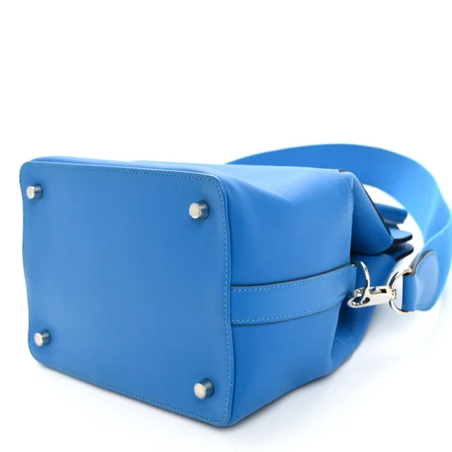Hermès Swift Toolbox 20 Bleu Hydra in Blue Swift leather from FASHIONPHILE, photo 10 of 10