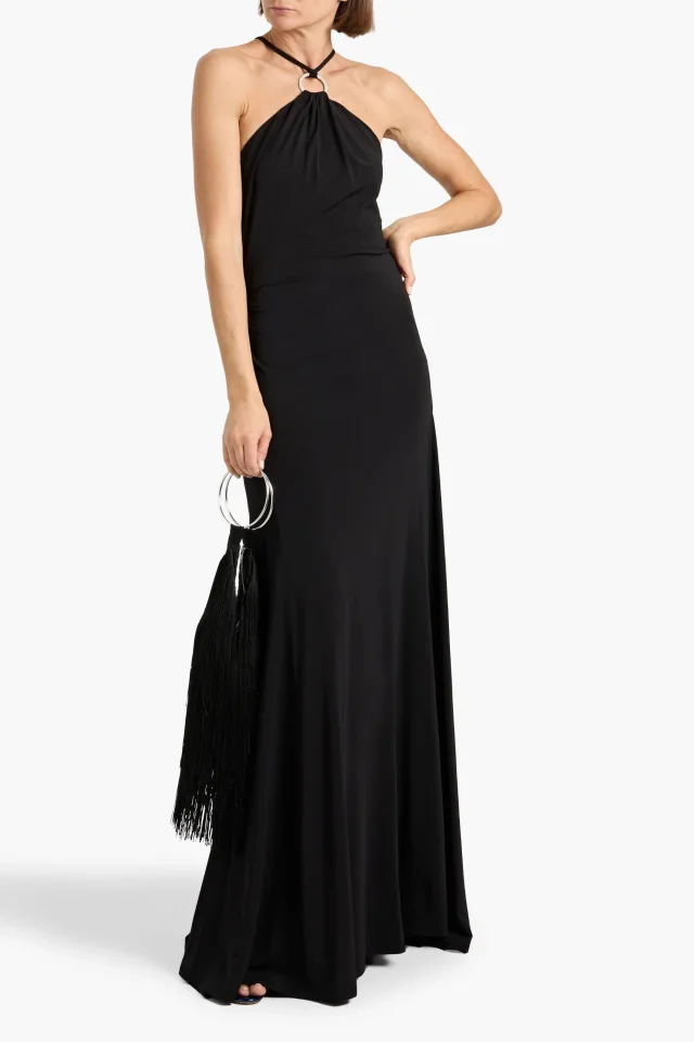 Tove Mika embellished jersey maxi dress in Black, photo 2 of 4 from THE OUTNET