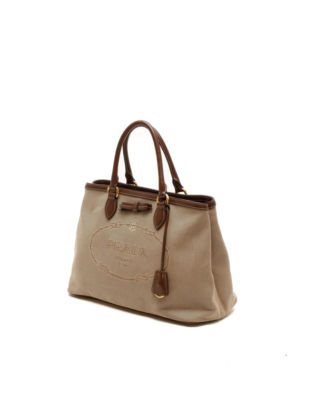 Prada Jacquard Tote Bag in Canvas from A Retro Tale, photo 2 of 2