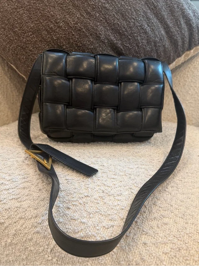 Bottega Veneta Cassette Crossbody Bag Black Leather in black Leather from Poshmark