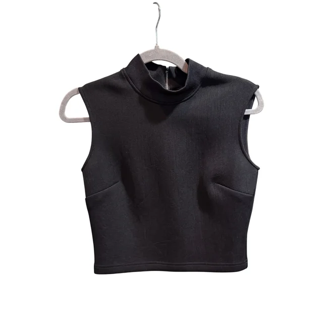 MCQUEEN Black Scuba top size S in Black from Revivre Luxury Consignment
