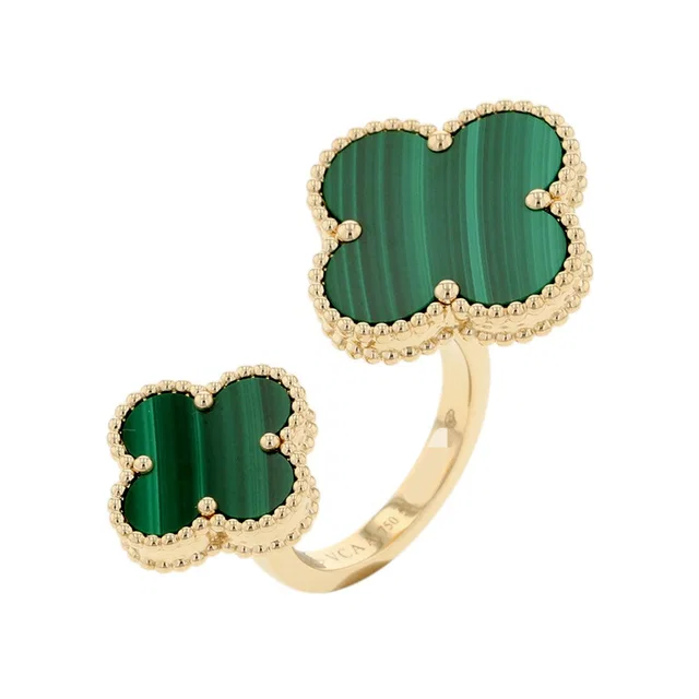 Van Cleef & Arpels Magic Alhambra Entre Le Door Ring Size 51/#11VCARO3MI00 18K Yellow Gold in Yellow from GALLERY RARE