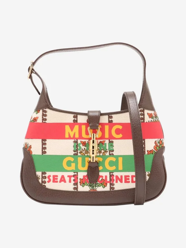 Gucci Multicolour Jackie 1961 shoulder bag in Canvas from Sign of the Times