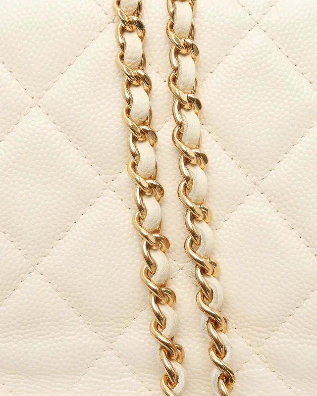Chanel Caviar Micro Clutch Flap On Chain in Caviar leather from A Retro Tale, photo 7 of 11