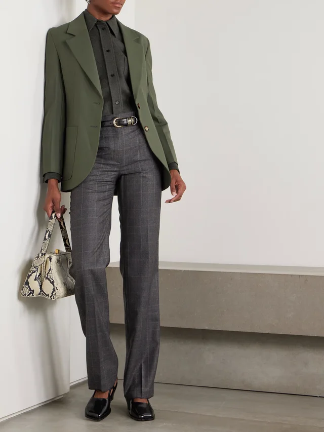 VICTORIA BECKHAM Wool shirt in Green, photo 2 of 2 from NET-A-PORTER (Canada)