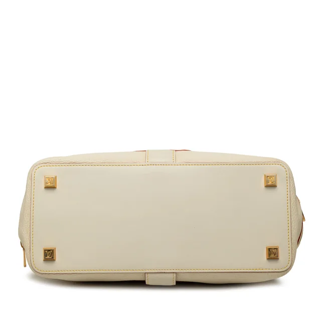White Louis Vuitton Suhali Lingenieux PM Handbag in White Leather from Designer Revival, photo 2 of 2