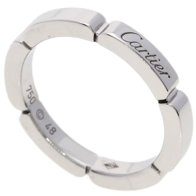 Cartier Maillon Panthère 48 Ring 18K White Gold in White from The Reluxe