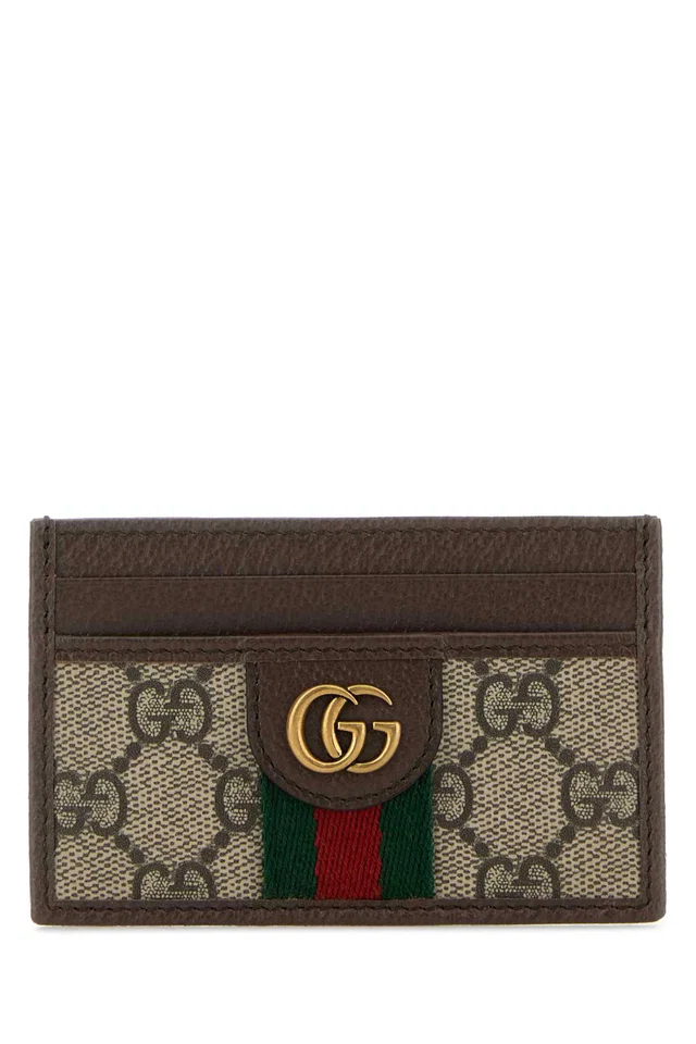 Gucci Case Card — Brown T Polyurethane Polyamide Wallet in Brown Coated canvas from HEWI