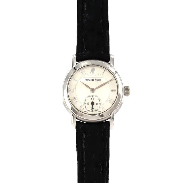 Jules Audemars White Gold Manual Winding in White Crocodile from LuxUness