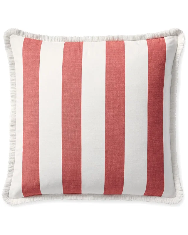Serena & Lily Perennials Harbor Stripe Pillow Cover in https://asset1.ruecdn.com/images/sw/305088/3050885377_RLSW_lobster.jpg, image 1 of 1 from Gilt